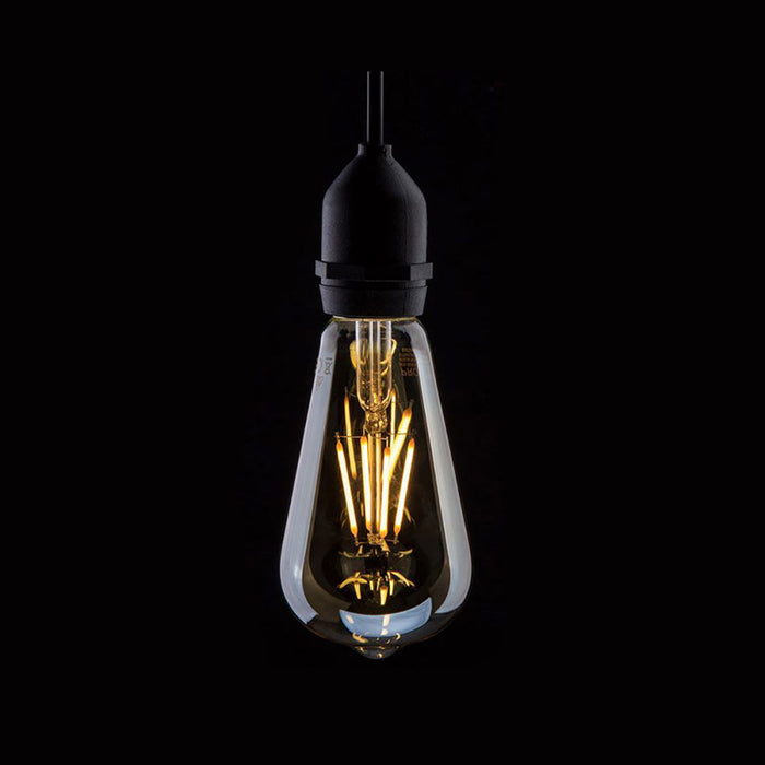 Casell Filament LED ST64 Edison" Gold Tinted 240v 8w E27 740lm 2200°k Dimmable - 0635635607371"