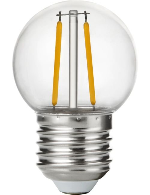 SPL LED E27 Filament PC Ball G45x68mm 230V 130Lm 1.5W 2700K 827 Polycarbonate 360° AC Clear Non-Dimmable 2700K Non-Dimmable - L277345027-1