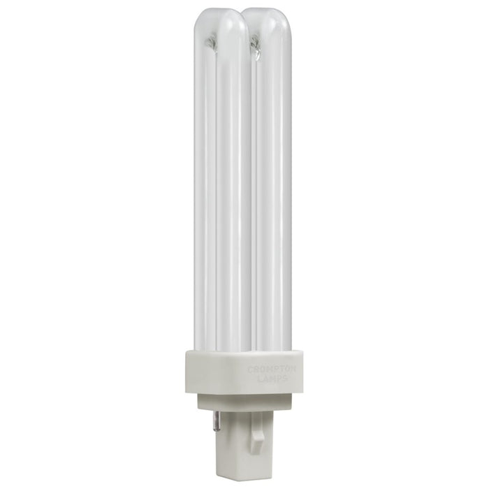 Crompton LD13CW LED CFL Double Turn D Type - 5W - 4000K - G24D/Q