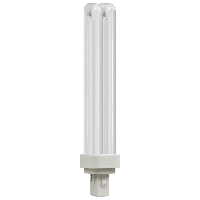 Crompton LD26CW LED CFL Double Turn D Type - 9W - 4000K - G24D/Q