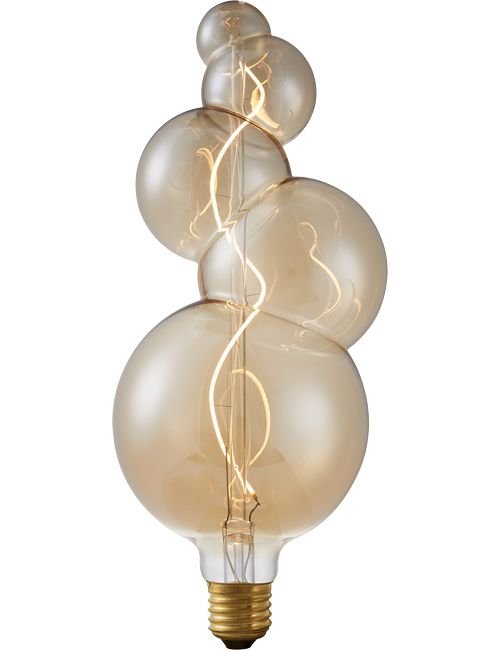 SPL LED E27 Filament XXL FleX Bubble-5 125x325mm 230V 140Lm 4W 2000K 920 360° AC Gold Dimmable 2000K Dimmable - LF023911305