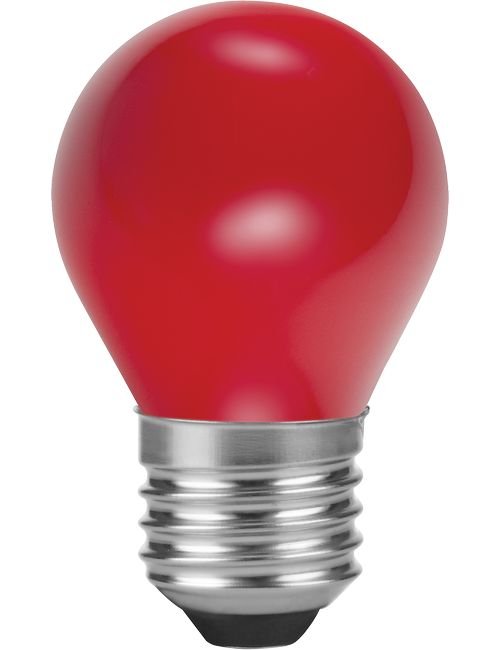 SPL LED E27 Filament Ball G45x75mm 230V 1W 360° AC Red Non-Dimmable K Non-Dimmable - L277215002