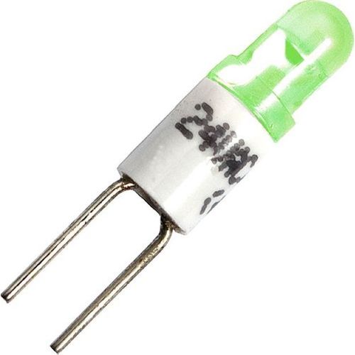 Schiefer T1 Bi Pin 4x10mm Starled 24V 10mA AC/DC Clear Green 25000h K Non-Dimmable - 840637703