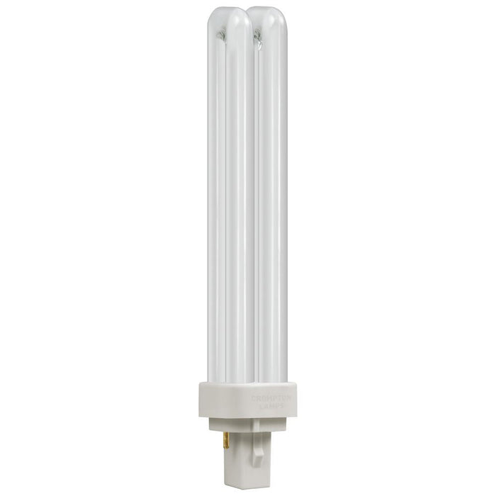 Crompton CLD26SW - CFL Double Turn D Type  26W  3500K  G24d-3 2-Pin