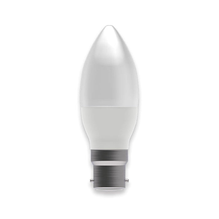 Bell 60500 Non-Dimmable 2.10W LED BC Bayonet Cap B22 Candle Warm White 2700K
 250lm Opal Light Bulb