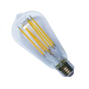 Casell Filament LED ST64 Edison" 240v 8w E27 850lm 2800°k Dimmable - 0 ...