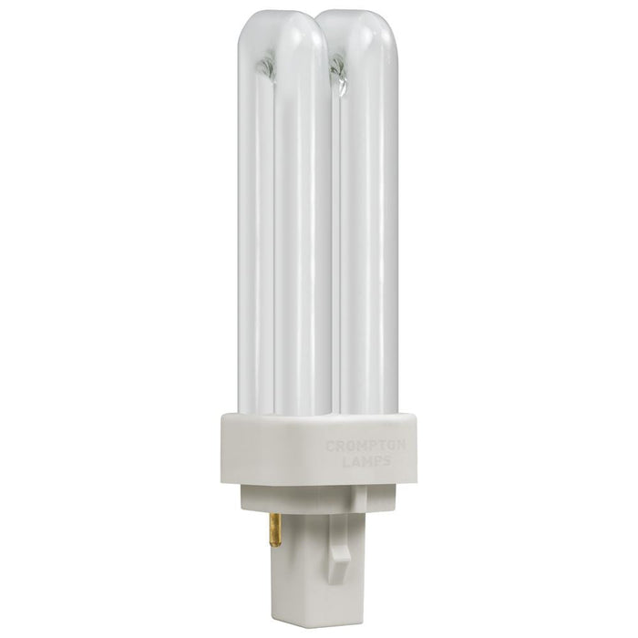 Crompton CLD10SWW - CFL Double Turn D Type  10W  3000K  G24d-1 2-Pin